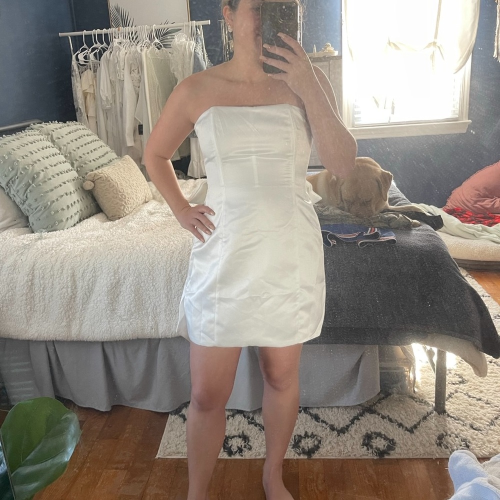 Magic Moment Mini Dress Bow back details
